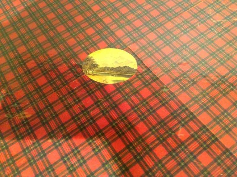 19th Century Scottish 19thcent Tartanware Blanket Chest For Sale
