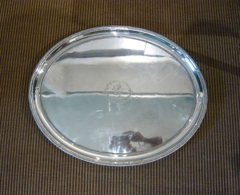 Large Early 19th Century Old Sheffield Plate Tray