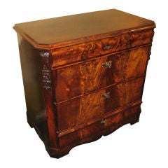 Antique French Biedermeir Style 4 Drawer Chest