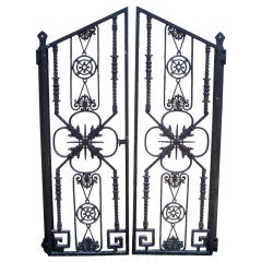 Pair Of Wrought Iron Decorative Gates
