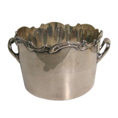 English Silver Plate Champagne Cooler Antique English Silver Plate Champagne Cooler