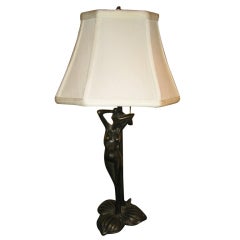 Bronze Nude Lady Lamp