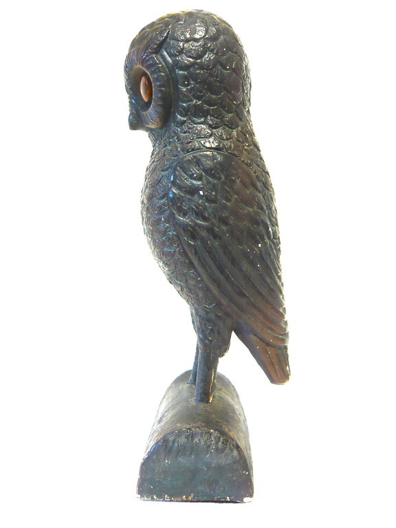 English Country Folk Art Owl 1