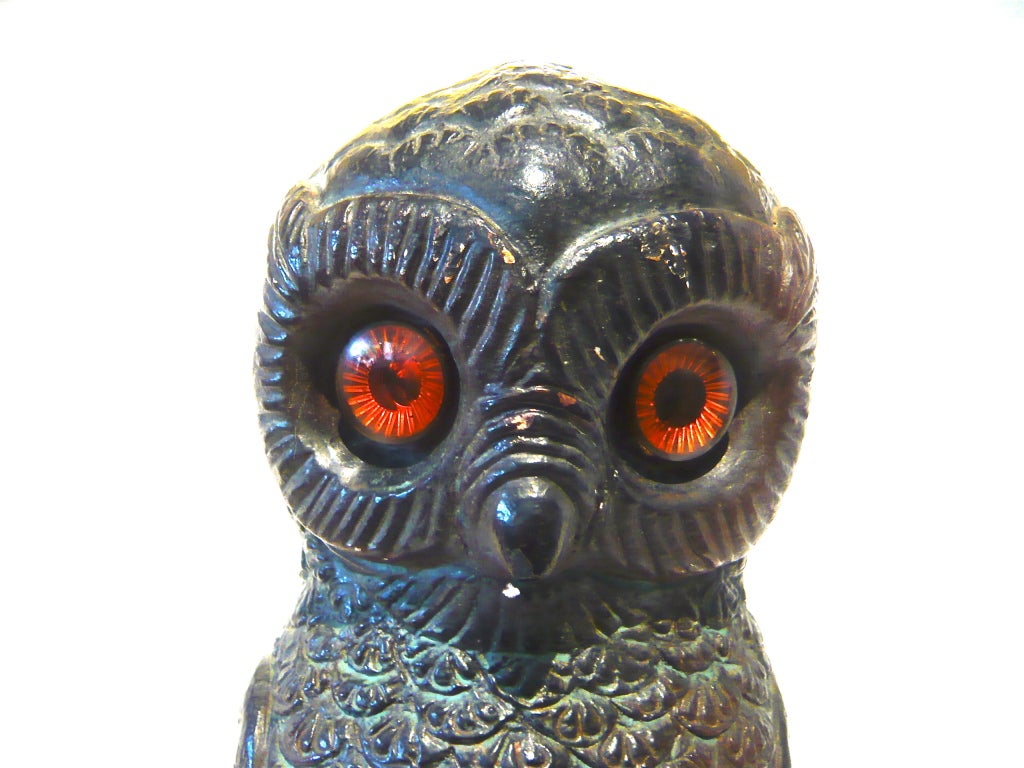 English Country Folk Art Owl 2