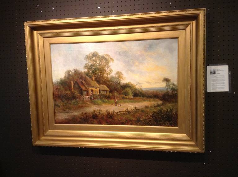 Fabulous english oil on canvas signed by Joseph Thors, title 