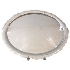 English Silverplated Oval Tray by Mappin & Webb