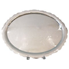 English Silverplated Oval Tray by Mappin & Webb