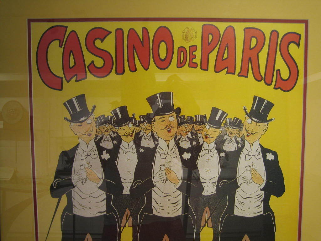 Casino De Paris French Art Nouveau Style Framed Poster