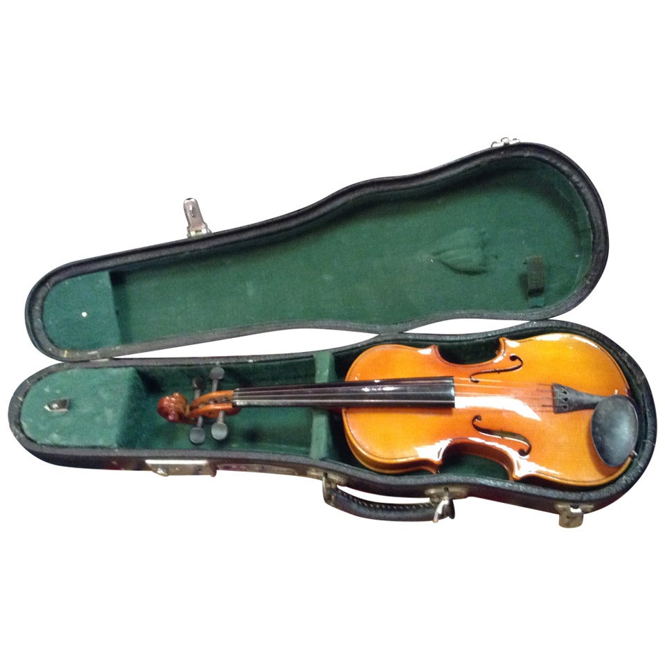 Beautiful Child's Violin in Original Leather Case