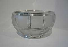 Large Art Deco Silver Overlay Centerpiece Bowl