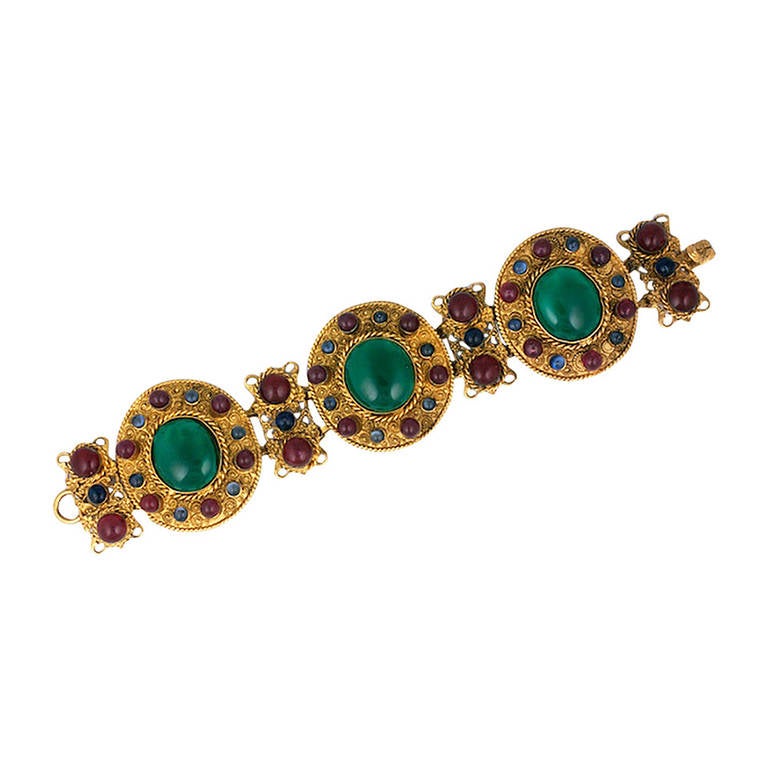 Chanel Byzantine Link Bracelet, Maison Gripoix For Sale