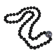 Onyx & Opal Bead Necklace 5