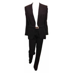 Jean Paul Gaultier Black Belted Suit