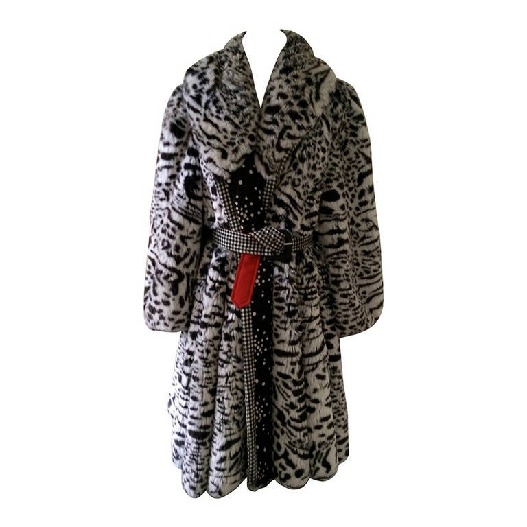 Made For runway Faux Fur Coat By Kenzo
