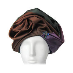 1960s Multi Colored Turban Hat 10