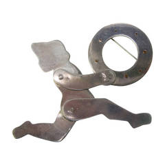 Sterling Articulated Figural Artisan Brooch by Ann Biederman c 1990 4