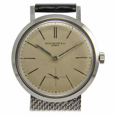 Patek Philippe Stainless Steel Amagnetic Wristwatch Ref 3418