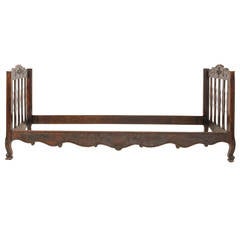 19th Century French Daybed in Walnut