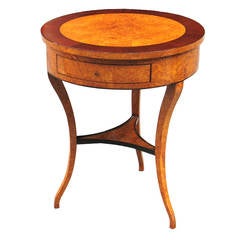 Exceptionally Shaped and Detailed Biedermeier Side Table