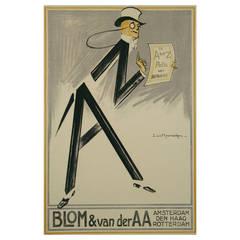 Dutch Art Deco Period Insurance Poster by Raemaekers, 1920s 12