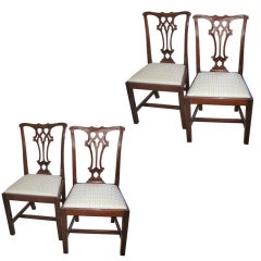 19th Cent. English Chippendale Style Dining Chairs