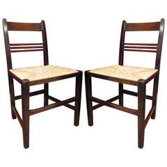 Pair of Early English Victorian Country Chairs *SATURDAY SALE*
