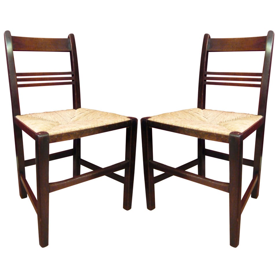 Pair of Early English Victorian Country Chairs *SATURDAY SALE*