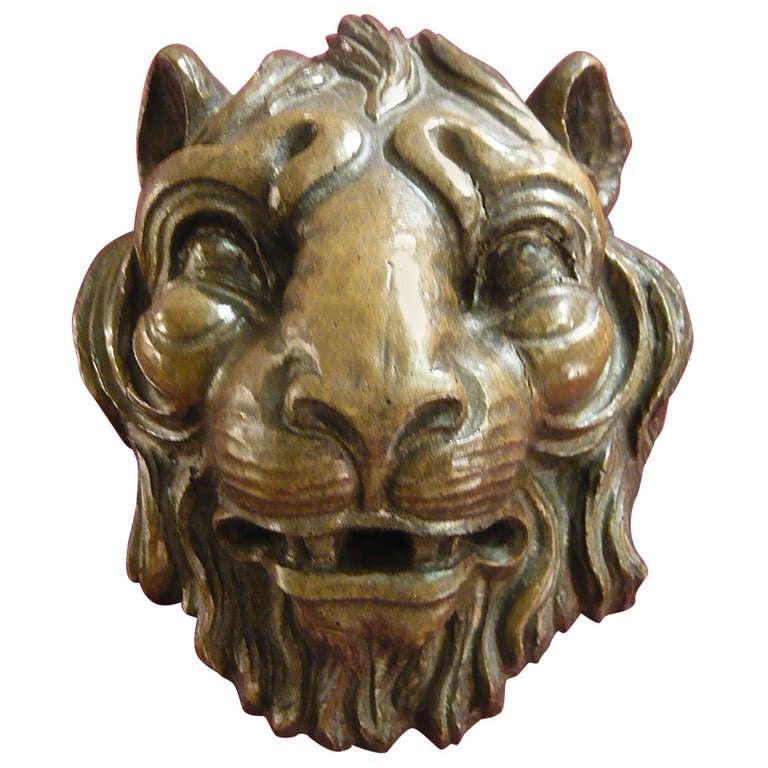 Lion's Head Wall Plaque For Sale at 1stDibs