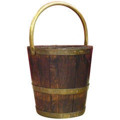 English Brass-Bound Bucket