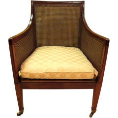 English Mahogany Bergere