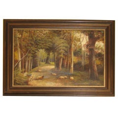 English Oil Painting on Canvas