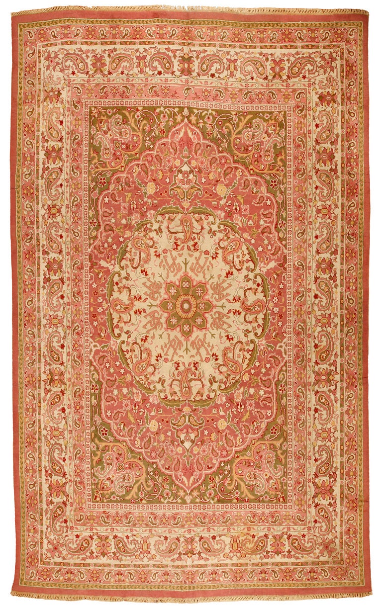 Antique 19th Century Indian Amritsar Carpet