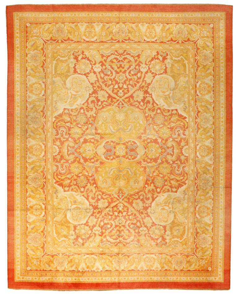 Antique 19th Century Indian Amritsar Carpet