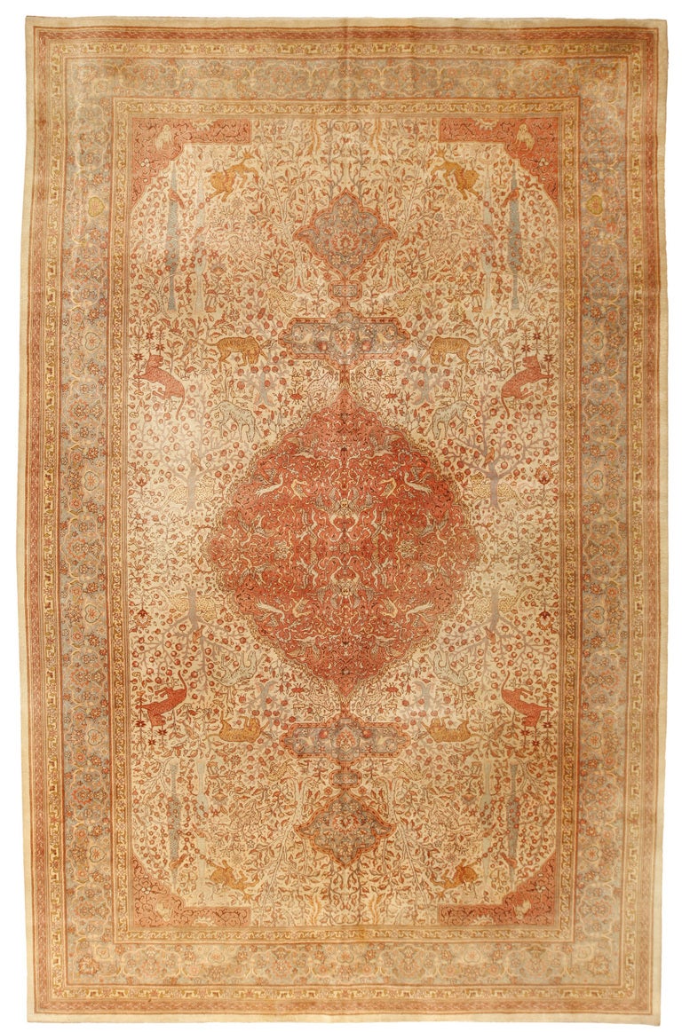Antique 19th Century Hereke Carpet