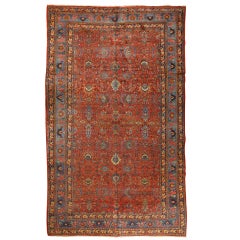 Antique Oversize Persian Bidjar Carpet