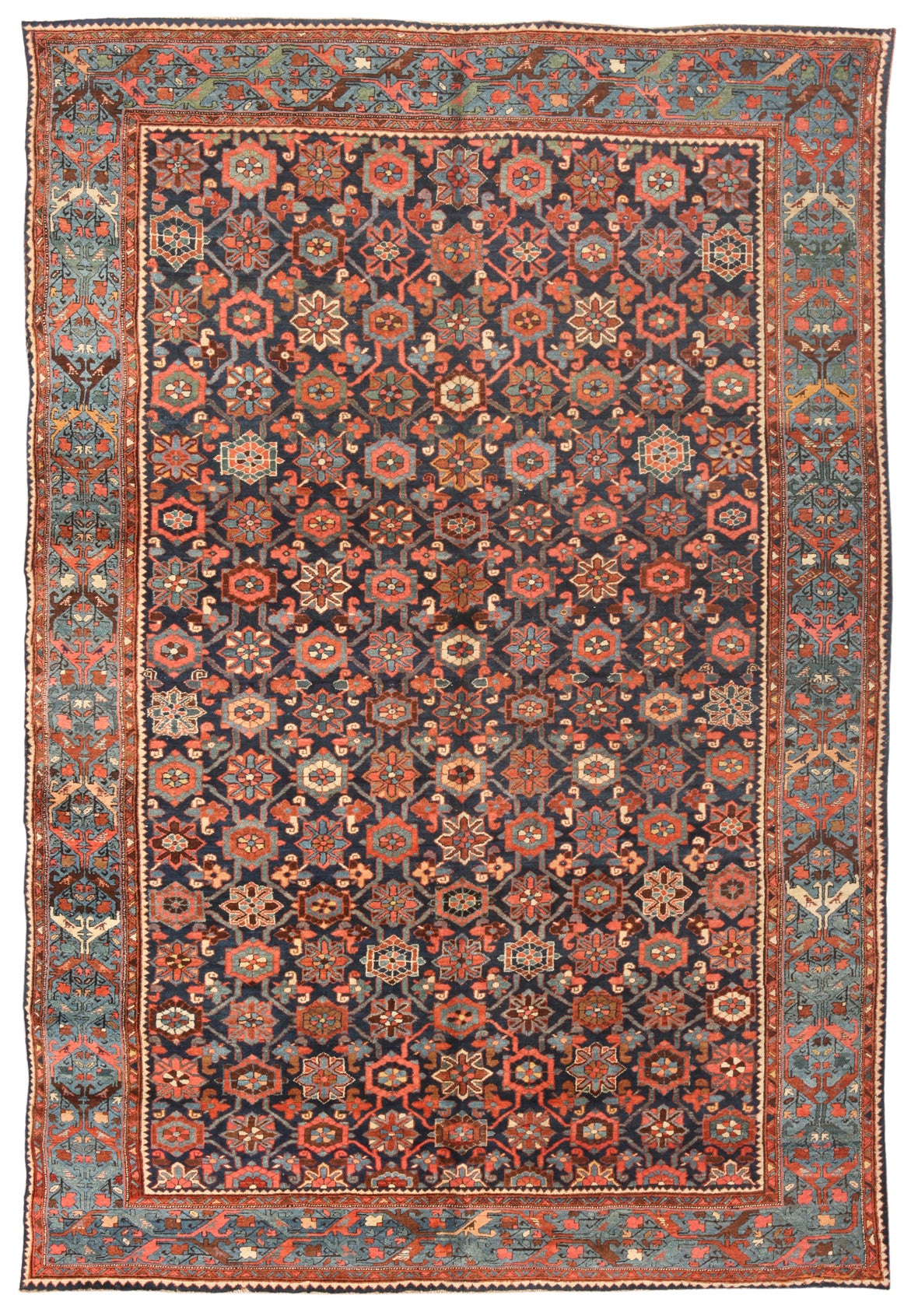 Antique Persian Bidjar Carpet For Sale