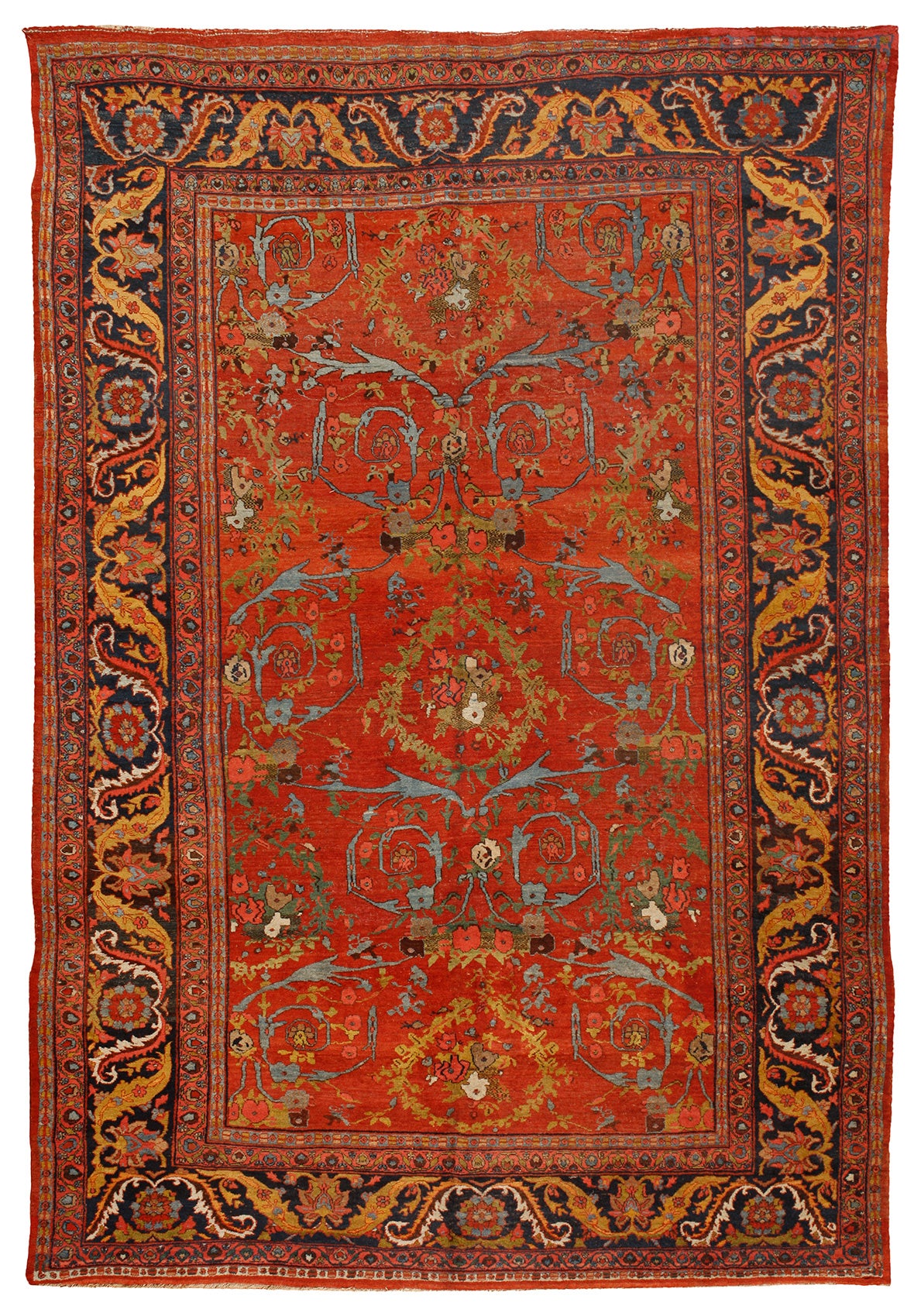 Antique Persian Bidjar Carpet For Sale