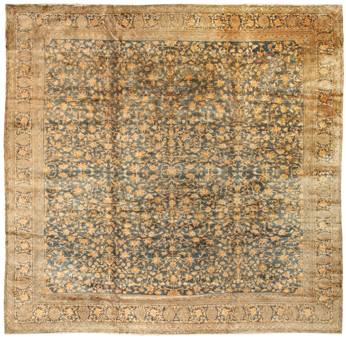 Antique 19th Century Indian Carpet For Sale