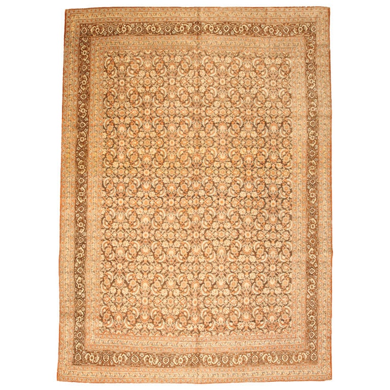 Antique Tabriz Carpet For Sale