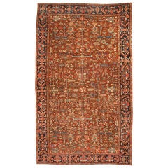 Antique Oversize Persian Heriz Carpet