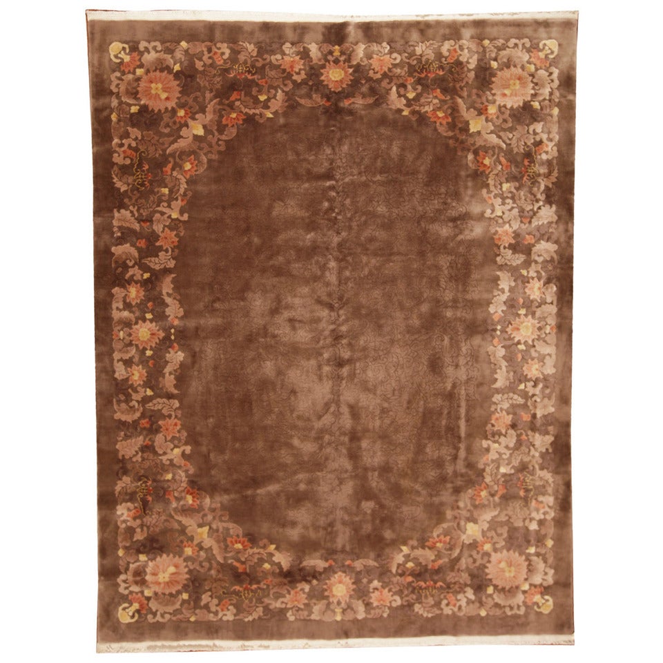 Antique Chinese Nichols Carpet For Sale