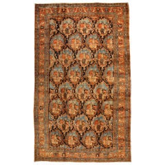 Antique Oversize 19th Century Persian Bidjar Carpet