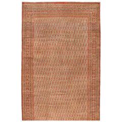 Antique Oversize 19th Century Persian Lavar Kerman Carpet