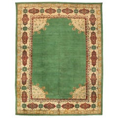 Extremely Finely Woven Antique 19th Century Indian Agra Carpet