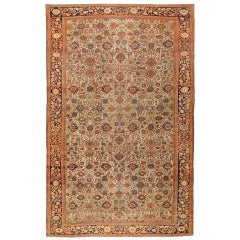 Antique Oversize Persian Malayer Sarouk Carpet