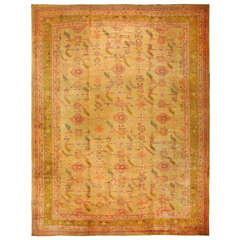 Antique Oversize 19th Century Turkish Oushak Carpet 1