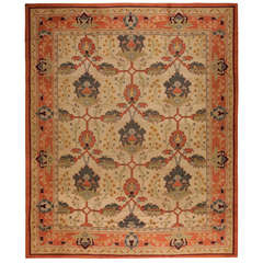 Antique Oversize Arts and Crafts Donegal Carpet Antique Oversize Arts and Crafts Donegal Carpet