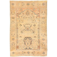 Antique 19th Century Persian Mohtasham Kashan Rug