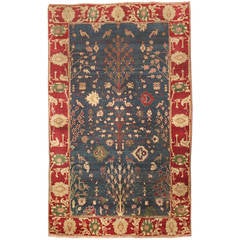 Antique 19th Century Indian Agra Rug