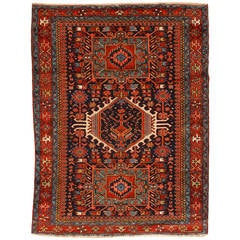 Antique Early 20th Century Persian Karadja Rug